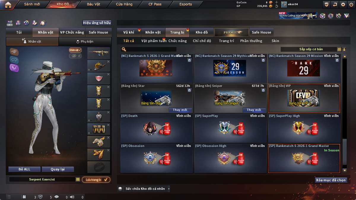 shop acc cf uy tin gia re